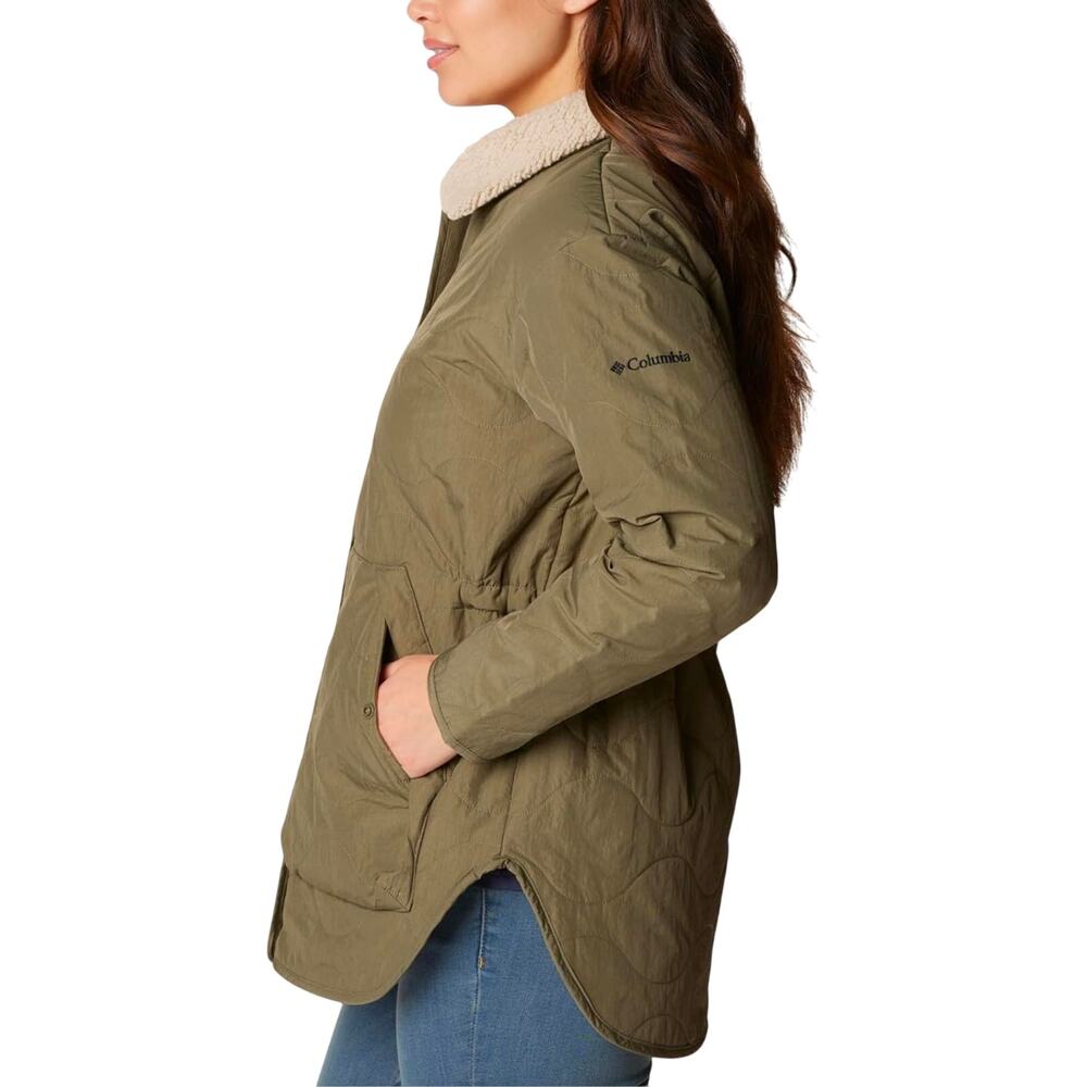 Columbia Women's Birchwood Quilted Jacket NWOT GREEN SIZE S - Picture 3 of 10